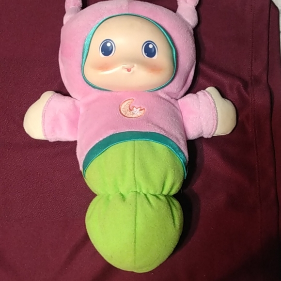 Playskool LULLABY GLOWORM 10" Doll 2009 WORKS Musical Lighted Nightlight Plush - Picture 1 of 4